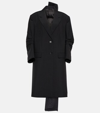 Bow-detail mohair coat | Prada