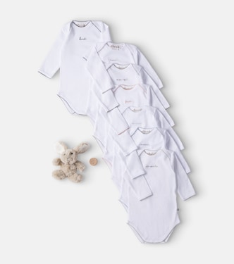 Set de 7 grenouillères, peluche et boîte à dents | Bonpoint