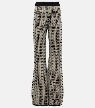 Pantalon évasé en laine mélangée | Balmain