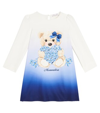 Printed crêpe dress | Monnalisa