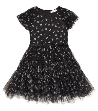 Ruffled tulle dress | Monnalisa