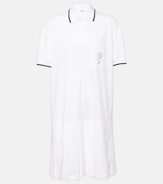 Pleated cotton polo dress | Brunello Cucinelli