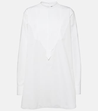 Embroidered cotton poplin blouse | Jil Sander