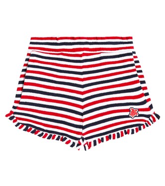 Gimy striped ruffled cotton shorts | Vilebrequin Kids