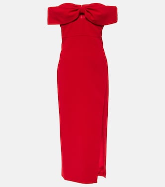 Robe midi en crêpe | Self-Portrait