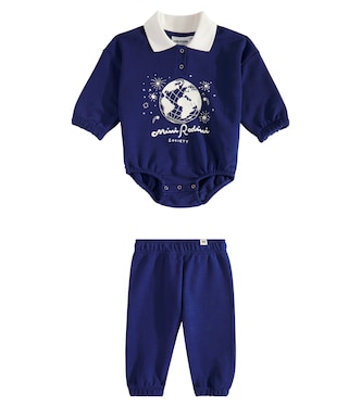 Baby Society cotton playsuit and pants set | Mini Rodini