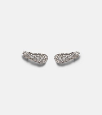 Boucles d'oreilles Scatter en or blanc 18 ct et diamants | Ananya