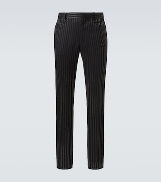 Dylan striped wool and silk suit pants | Tom Ford