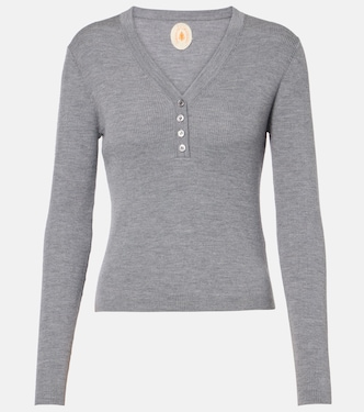 Top Henley en laine vierge | Jardin des Orangers