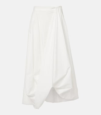 Cotton-blend maxi skirt | Brunello Cucinelli
