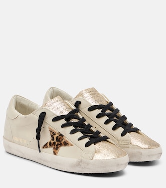Super Star glitter suede sneakers | Golden Goose