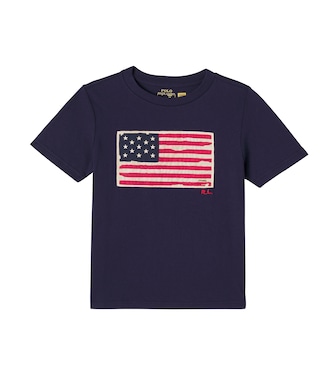 Embroidered cotton jersey T-shirt | Polo Ralph Lauren Kids