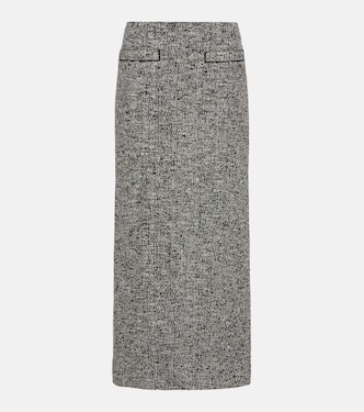 Cotton-blend bouclé pencil skirt | Oscar de la Renta