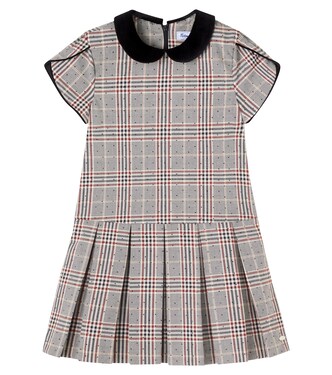 Checked pleated dress | Tartine et Chocolat