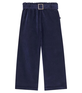 Lima cotton velour wide-leg pants | Cozmo