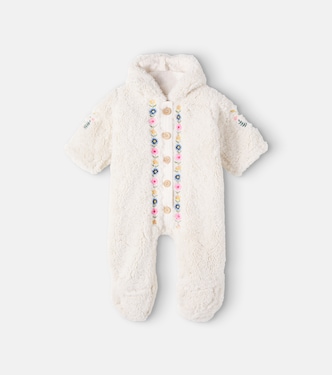 Baby Floral embroidered teddy onesie | Louise Misha