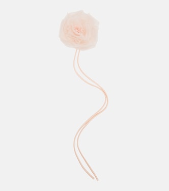 Ario floral-appliqué silk chiffon brooch | Max Mara
