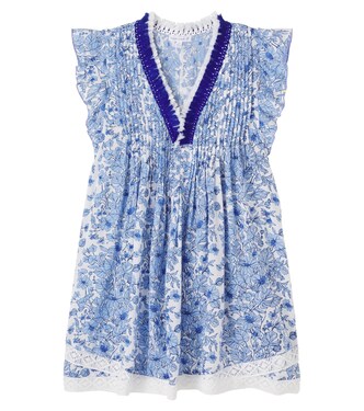 Sasha floral pleated dress | Poupette St Barth Kids