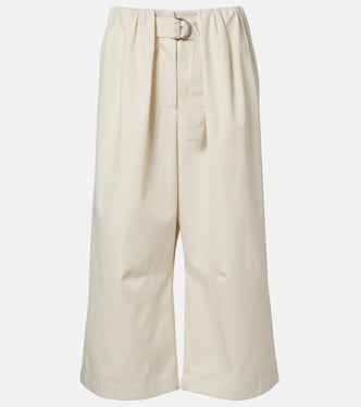 Pantaloni culottes in gabardine di cotone e seta | Loewe