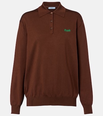 Silk-blend polo sweater | Prada