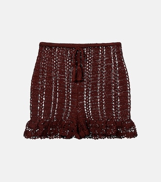 Shorts aus Häkelstrick | Anna Kosturova