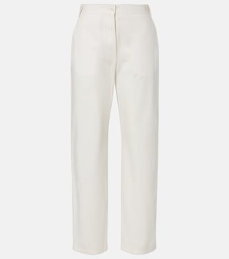 Pantalones rectos Fael de popelín de algodón | The Row