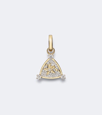 Resilience Blossoms 18kt gold pendant with diamonds | FoundRae