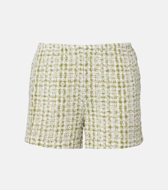 Daniela embroidered cotton-blend shorts | Velvet