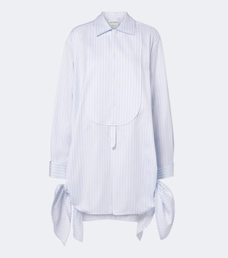 Striped cotton twill shirt dress | JW Anderson
