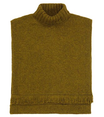 Talie sleeveless wool poncho | Bonpoint