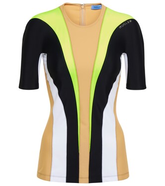 Logo striped top | Mugler