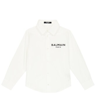 Logo cotton shirt | Balmain Kids