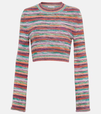Striped wool and cashmere top | Chloé