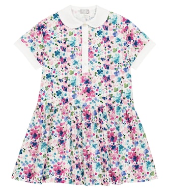 Floral-printed cotton dress | Il Gufo