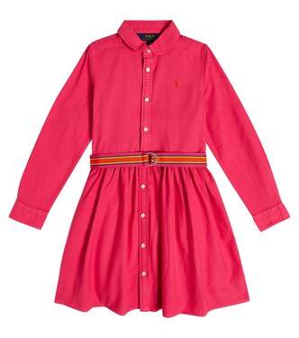 Belted cotton shirt dress | Polo Ralph Lauren Kids