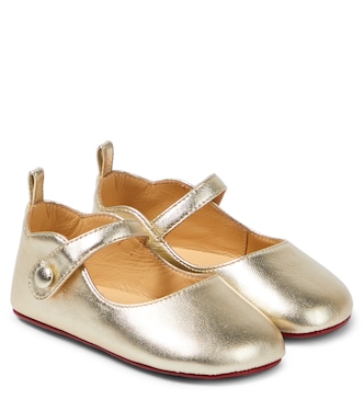 Baby Love Chick leather ballet flats | Christian Louboutin Kids