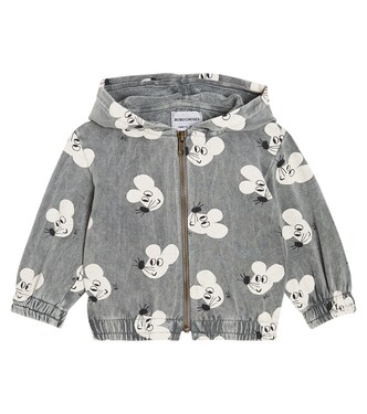 Baby printed cotton-blend jersey hoodie | Bobo Choses