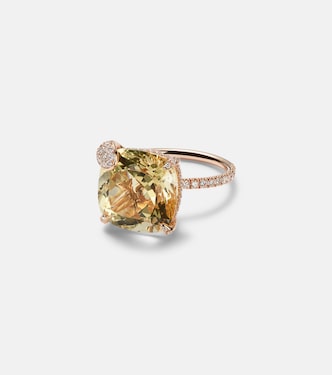 Ring Peekaboo aus 18kt Roségold (750/1000) mit Diamanten und Beryll | Bucherer Fine Jewellery