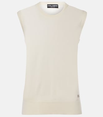 Top de cachemir y seda con DG  | Dolce&Gabbana