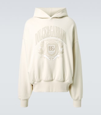 Embroidered cotton jersey hoodie | Dolce&Gabbana