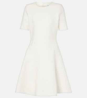 Bridal floral jacquard minidress | Oscar de la Renta