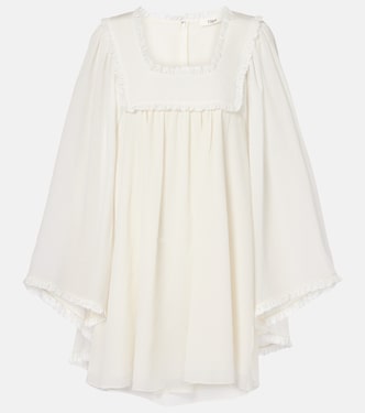Silk crêpe minidress | Chloé