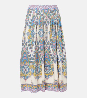 Paisley cotton midi skirt | Etro