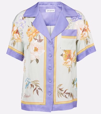 Floral twill shirt | Self-Portrait