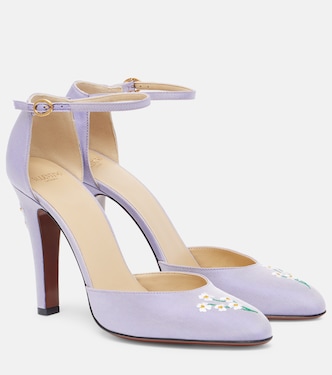 Hi Dolly 105 embroidered satin pumps | Valentino Garavani