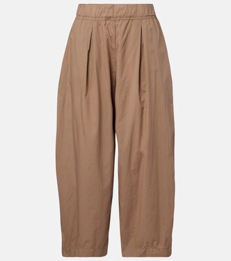 Sophia cotton poplin wide-leg pants | Velvet