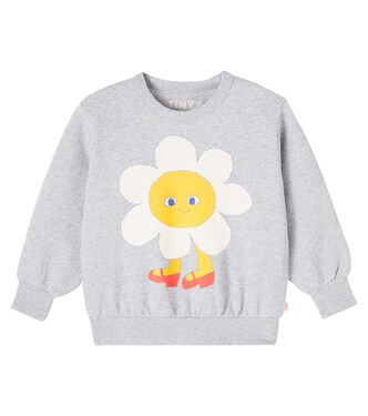 Sudadera Flower de jersey de algodón estampada | Tinycottons