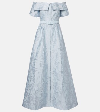 Bridal Anneli cotton-blend brocade gown | Rebecca Vallance