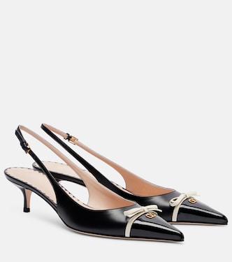 Slingback-Pumps Bepointy aus Leder | Valentino Garavani