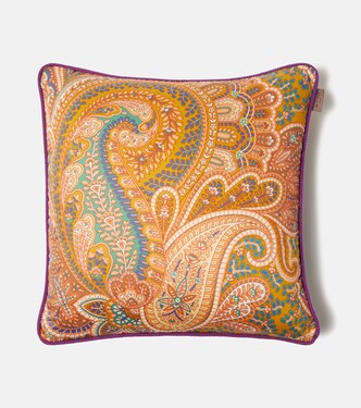 Paisley floral cotton cushion | Etro